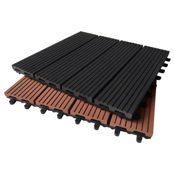 FormaWood composite first generation decking tiles