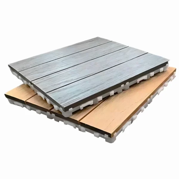 formawood composite co-extruded WPC decking tiles stacked