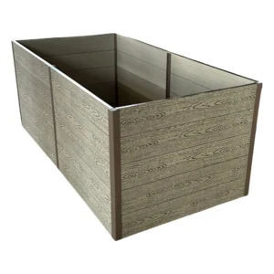 FormaWood WPC raised garden bed made from composite panels for outdoor planting