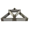 FormaWood WPC raised garden bed triangular formation