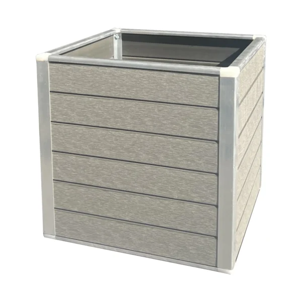 Compact FormaWood WPC planter box suitable for patios and garden spaces