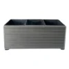 Large rectangular FormaWood WPC planter box for outdoor garden planting