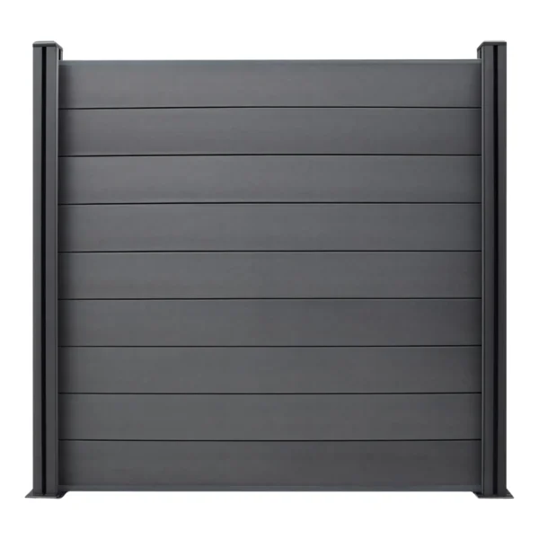 FormaWood composite privacy fencing with solid WPC boards and aluminium posts backyard boundary fence