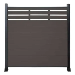 FormaWood signature composite fencing with mixed WPC board profiles and aluminium posts modern architectural fence