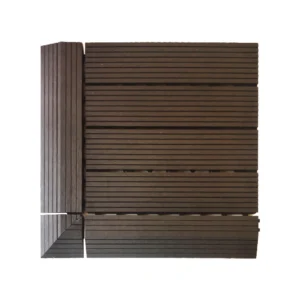 FormaWood composite decking tiles with interlocking click-lock base outdoor flooring tiles